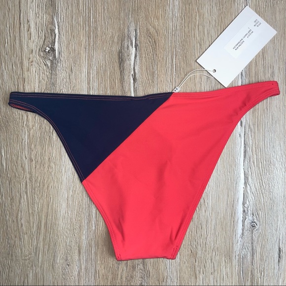 Flagpole NYC Bikini Swimsuit Bottom Electra Colorblocked Multi-Color SZ L NWT - Picture 2 of 7